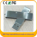 Giratorio de acero inoxidable flash USB con logotipo personalizado (em603)